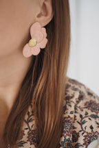 Boucles D'Oreilles Iris Roses