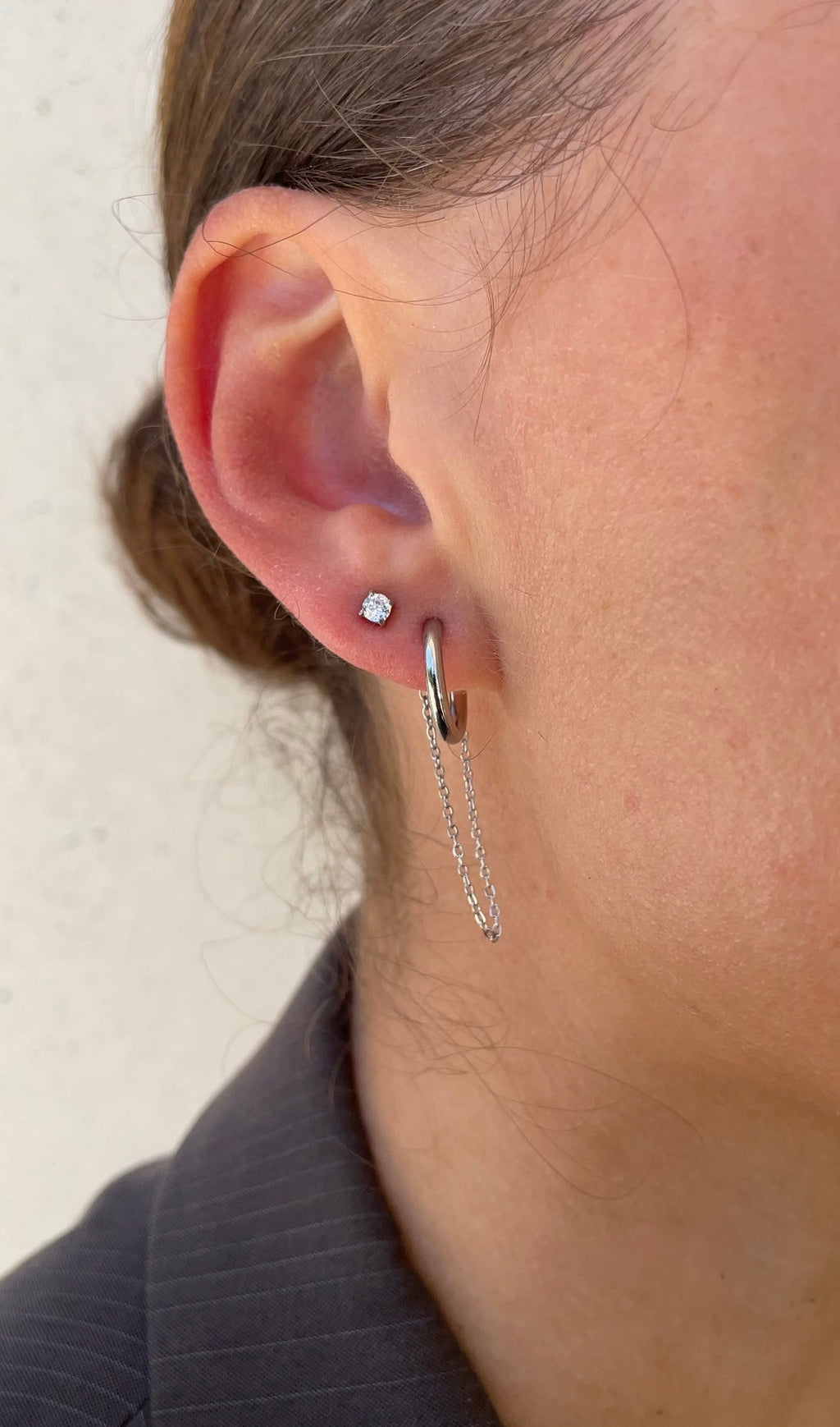 Boucles D'Oreilles Mono Chain Earring