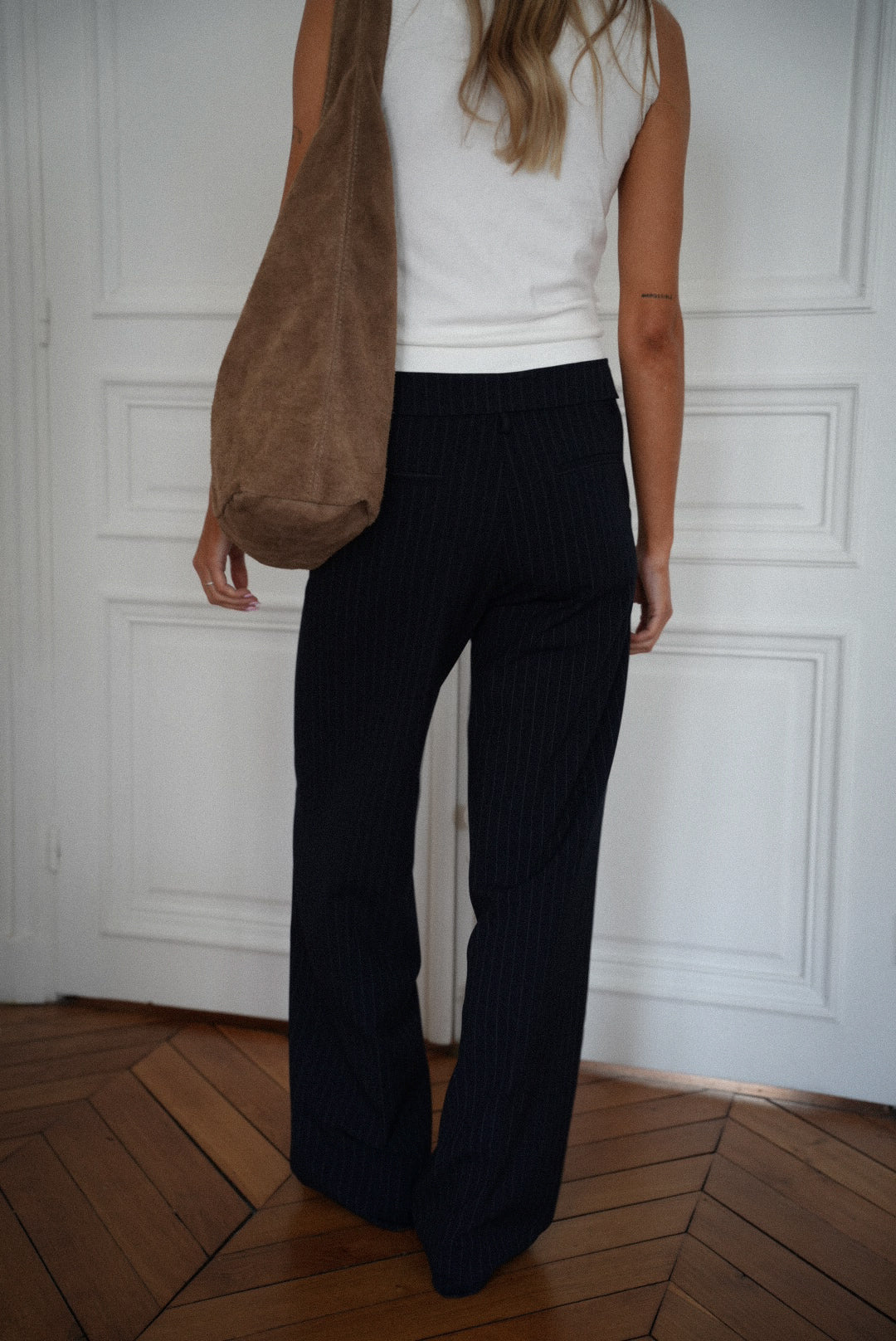 Pantalon Rayé Honoryne - Marine