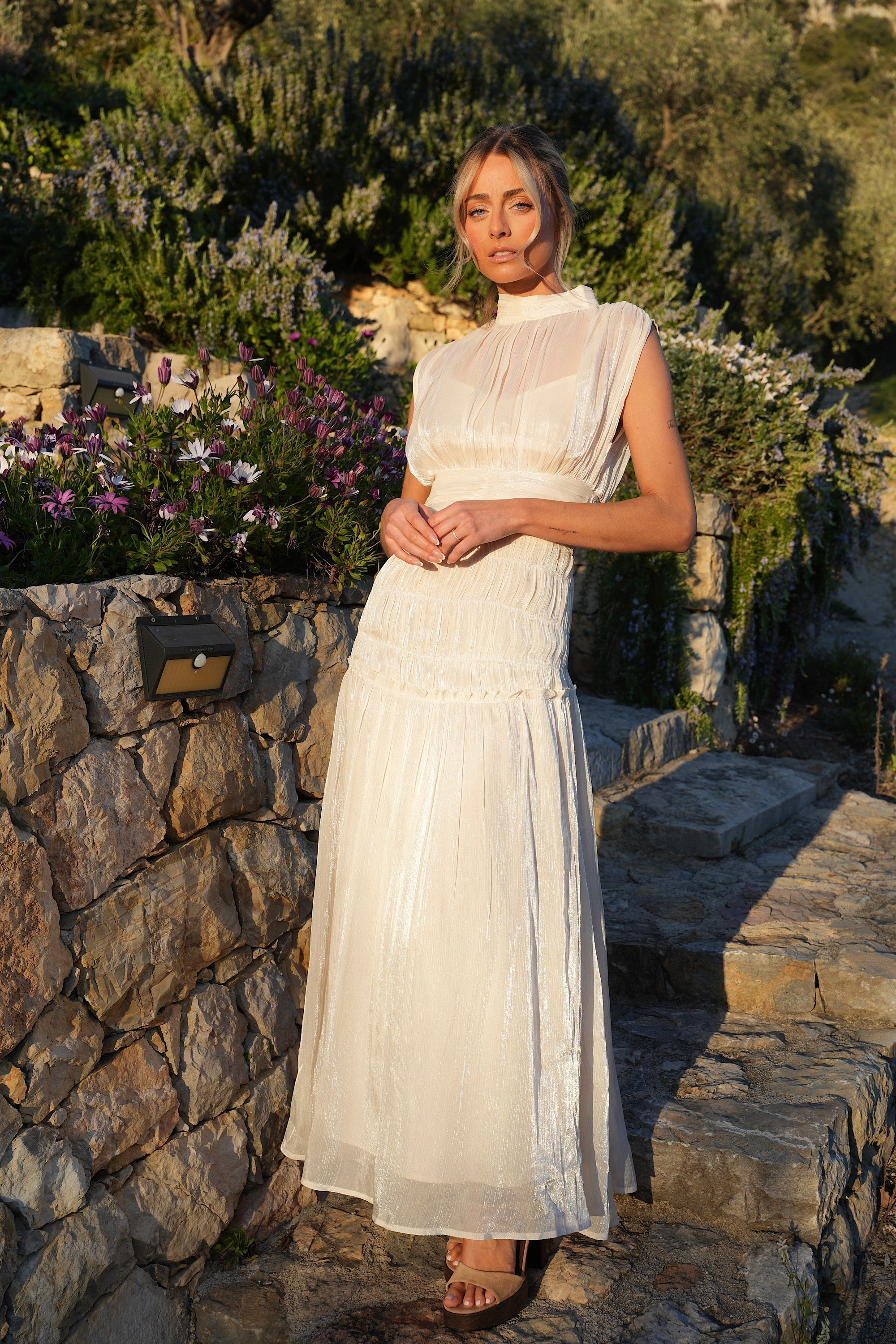 Robe Longue Anita - Crème