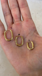 Boucles D'Oreilles Oval