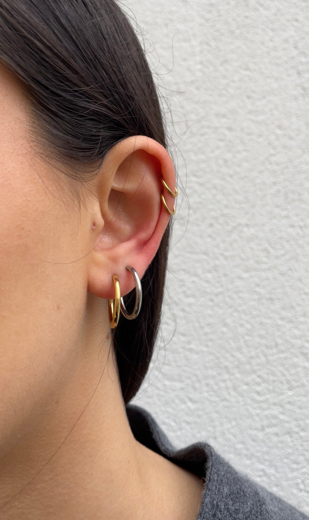 Boucles D'Oreilles Thin Classic Hoops