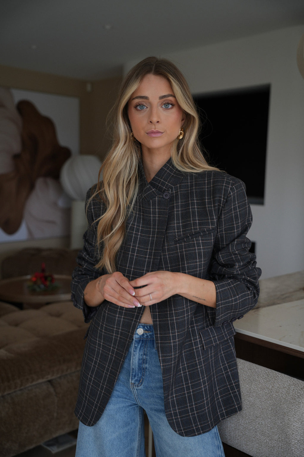 Blazer Asymétrique Loane - Gris