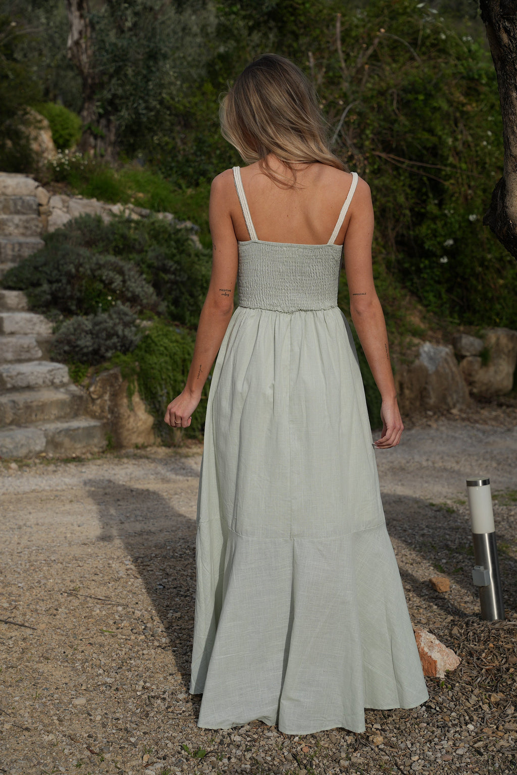 Robe Longue Valentine - Vert D’Eau