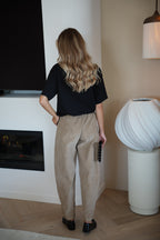 Pantalon Velours Elly - Beige