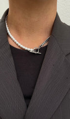 Collier Pearl X Chain
