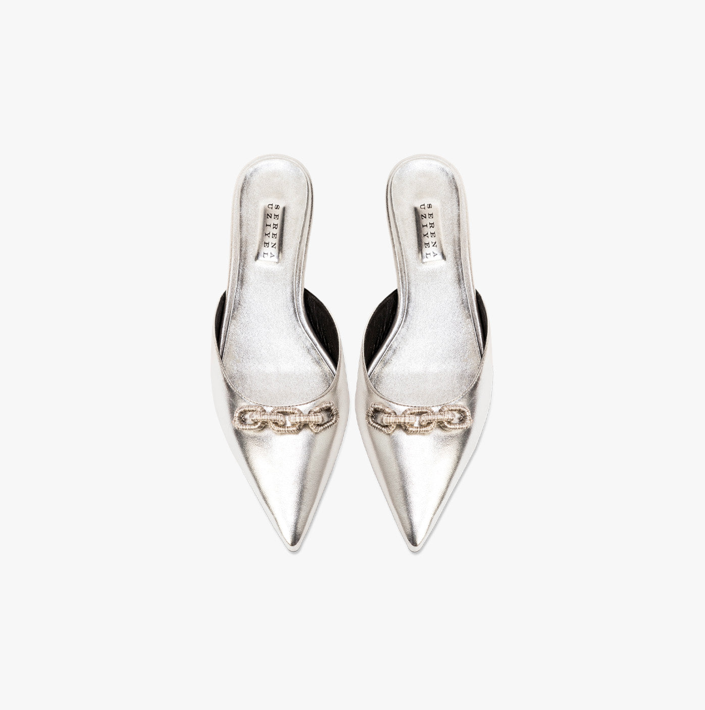 Catena Notte Silver Flat Sliperette