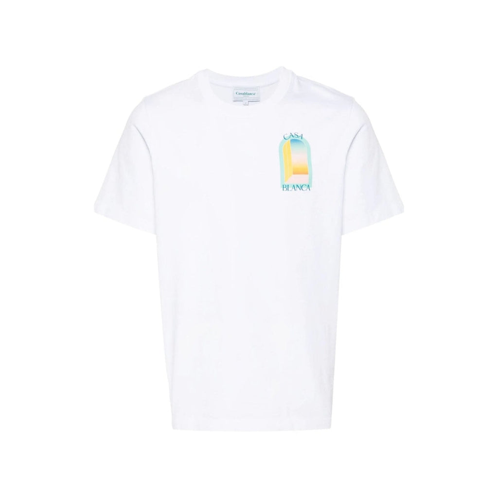 Casablanca - T-Shirt L'Arche Gradient Pastel Ss23 - Blanc