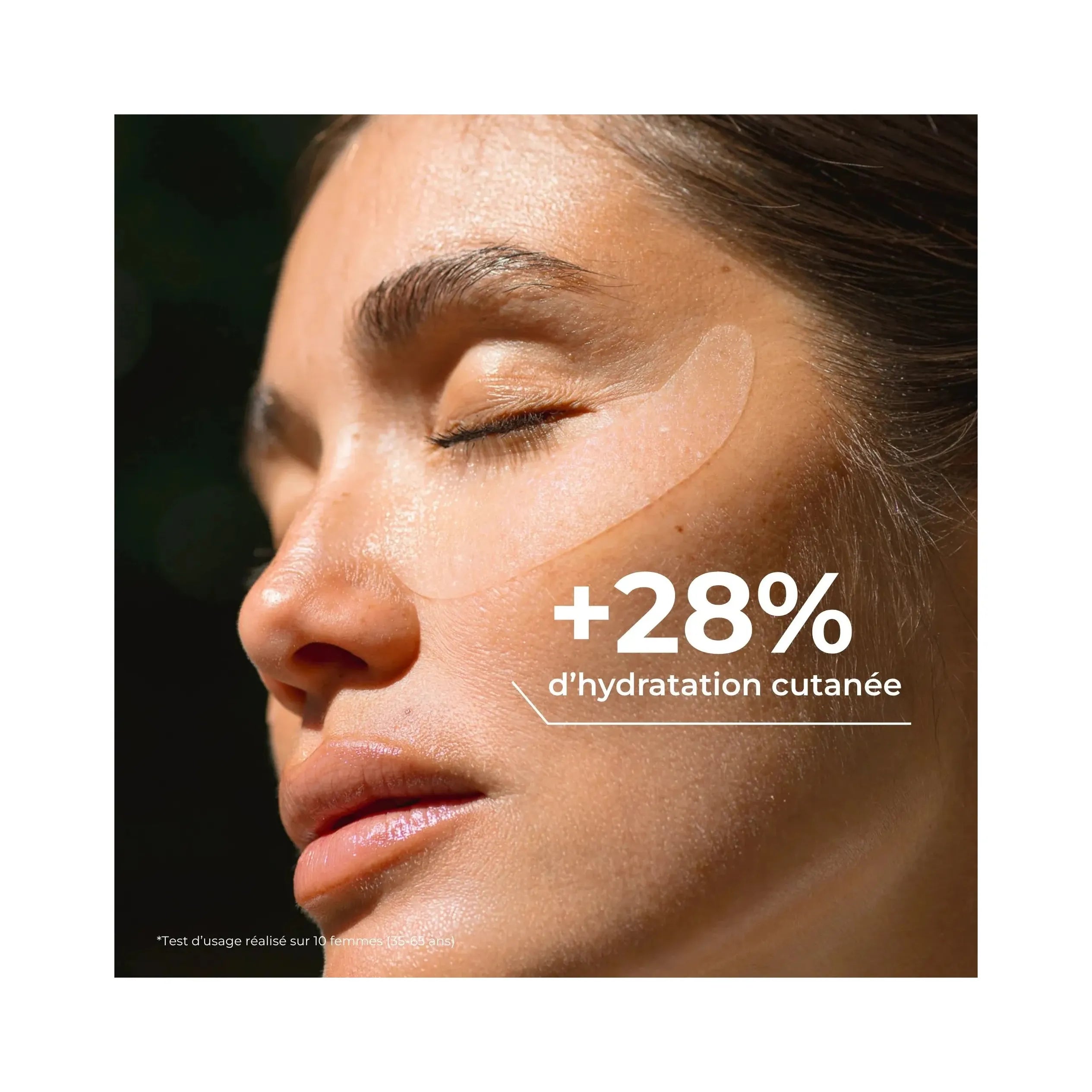 Patchs yeux hydratants au collagène avec efficacité prouvée en 15 minutes