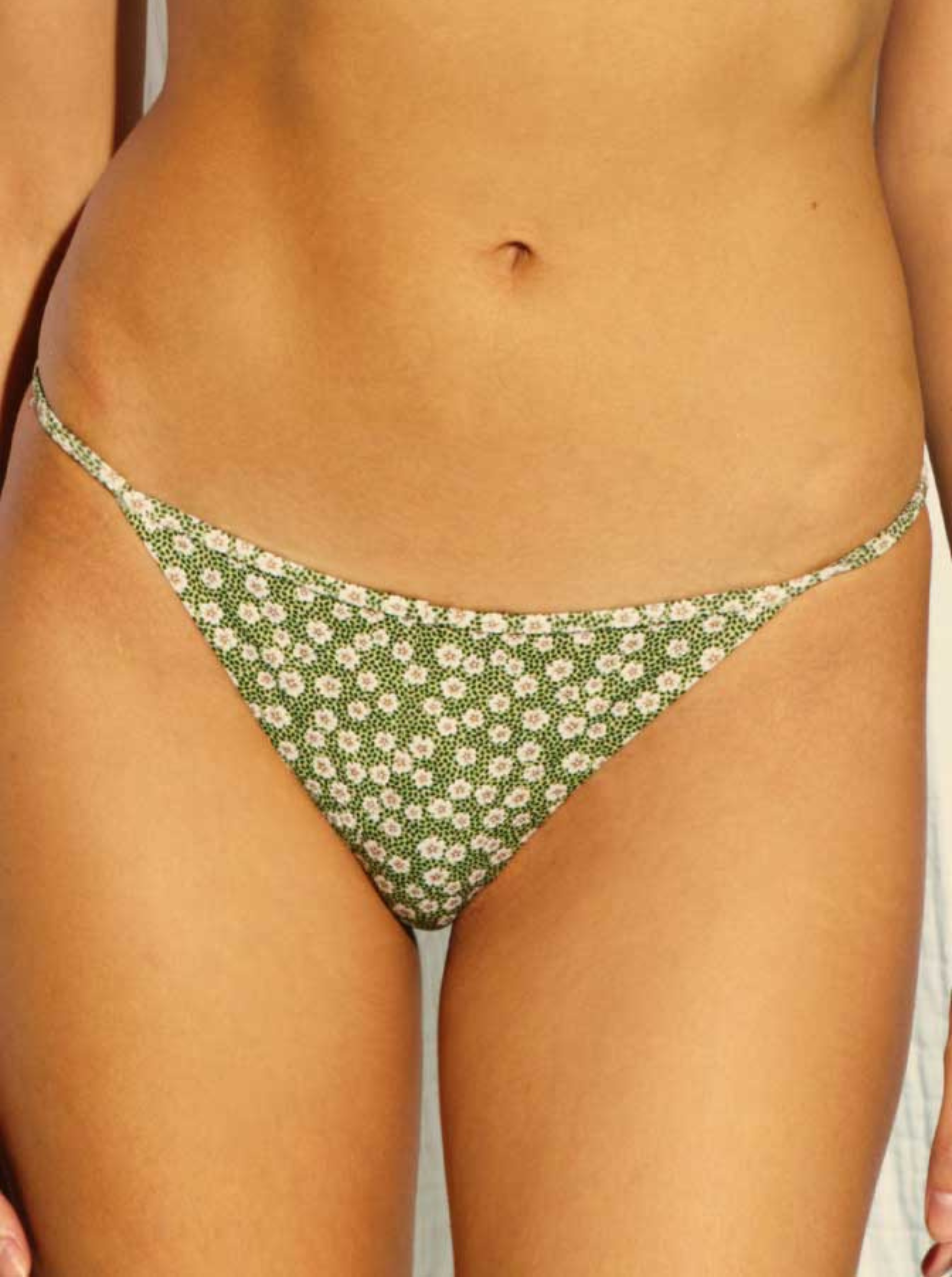 Culotte Très Échancrée Swim Blooming Green