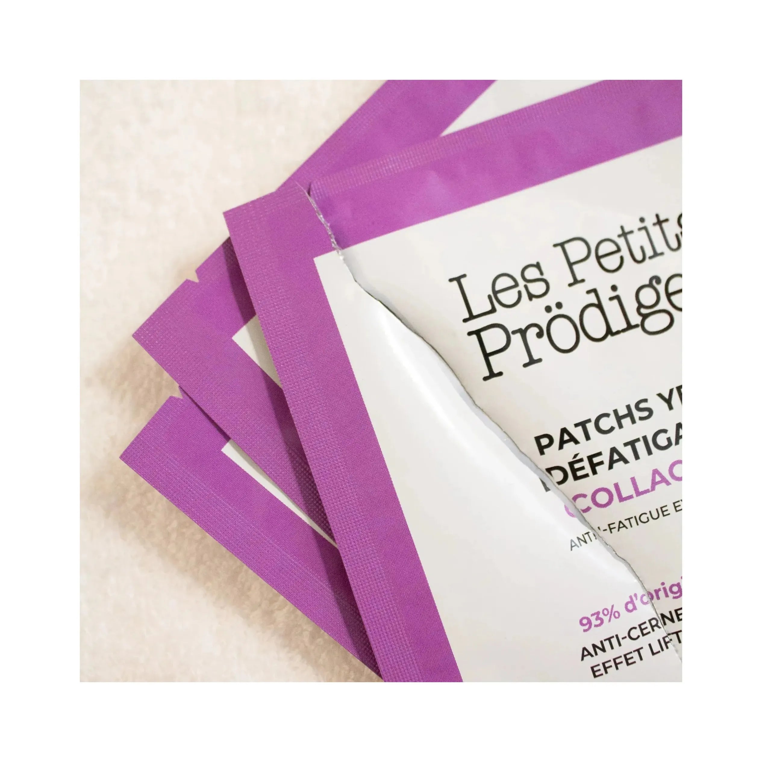 Sachets de patchs yeux anti-cernes et anti-poches au collagène