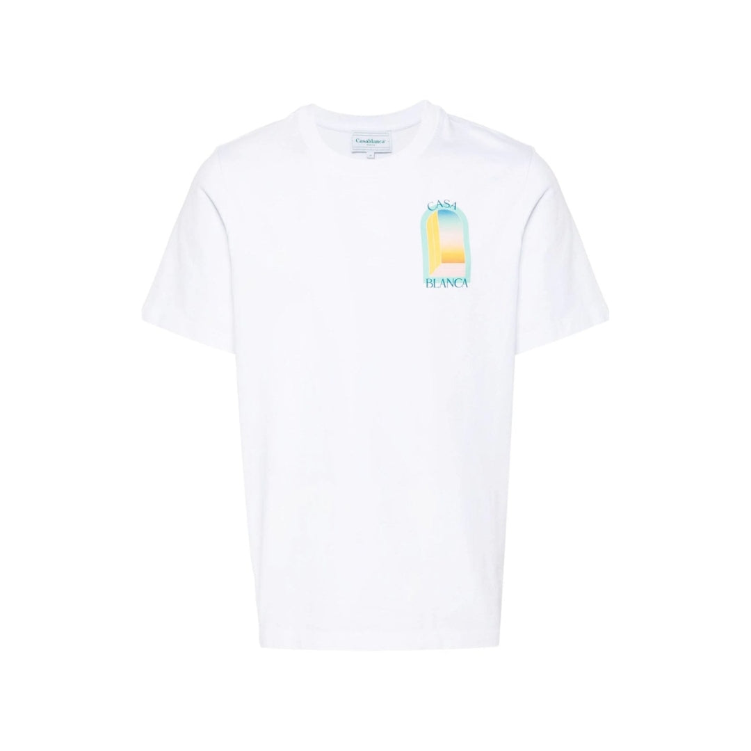 Casablanca - T-Shirt L'Arche Gradient Pastel Ss23 - Blanc