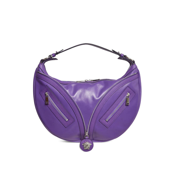 Versace La Medusa Shoulder Bag - Purple - Femme