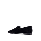 Mocassins Celine Velvet With Embroidered Triomphe Logo - Black - Homme