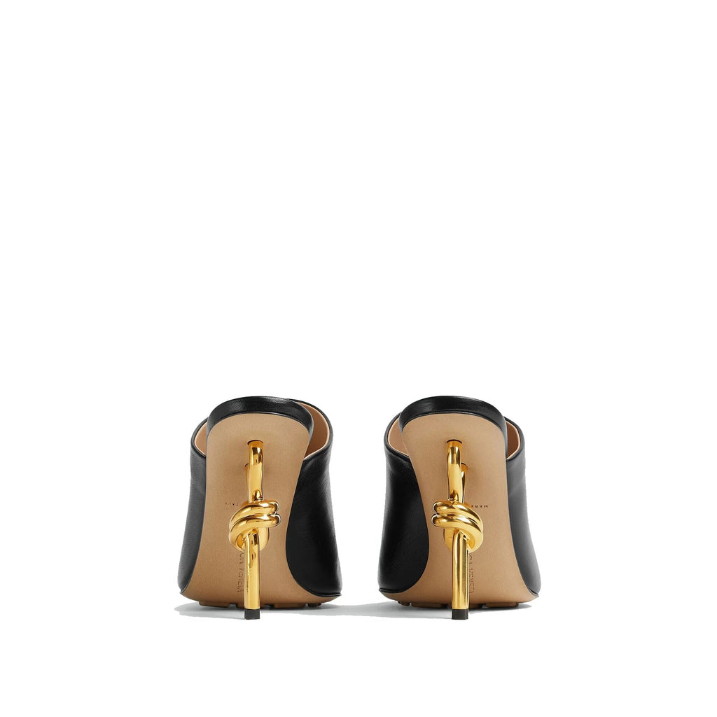 Mules - Bottega Veneta Knot Leather - Black