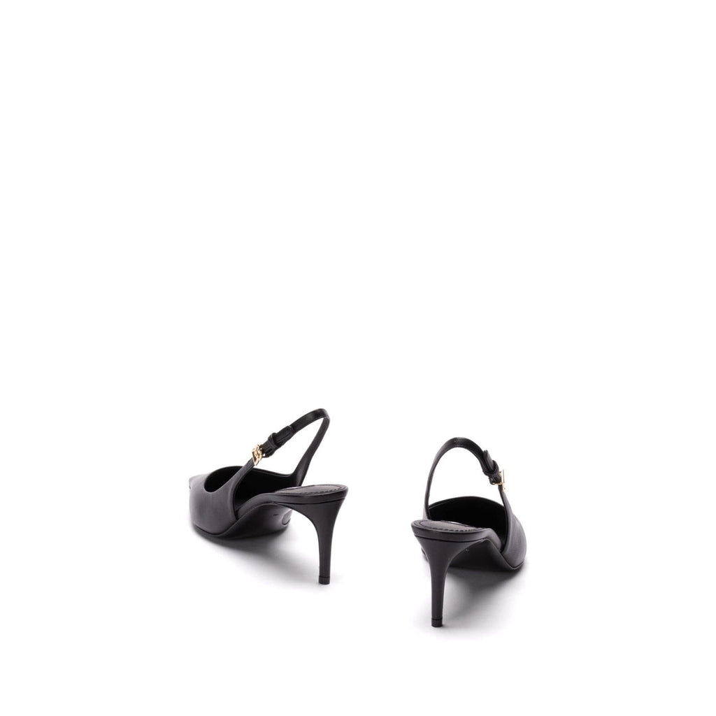 Escarpins - Dolce & Gabbana Leather Slingback - Black