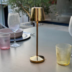 Emily - Lampe De Table Sans Fil - Acier - Doré