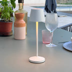 Emily - Lampe De Table Sans Fil - Acier - Blanc