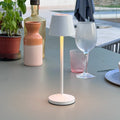 Emily - Lampe De Table Sans Fil - Acier - Blanc