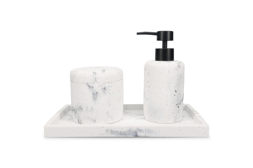 Suds - Distributeur De Savon Marble - Polyrésine - Blanc