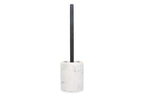 Suds - Brosse Wc Avec Support Marble - Polyrésine - Blanc