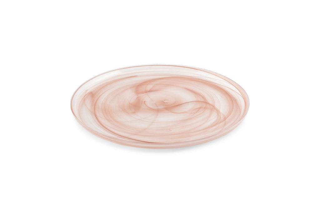 Twirl - Set De 6 Assiettes Plates - Verre - Ambre