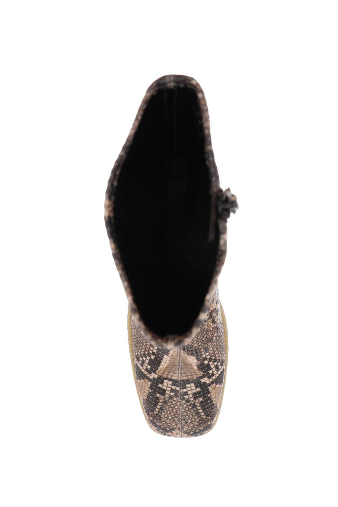 Stella Mccartney - Bottes Stella Mccartney Skyla Wedge Ankle Boots In Alter Python
