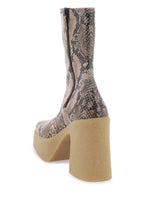 Stella Mccartney - Bottes Stella Mccartney Skyla Wedge Ankle Boots In Alter Python