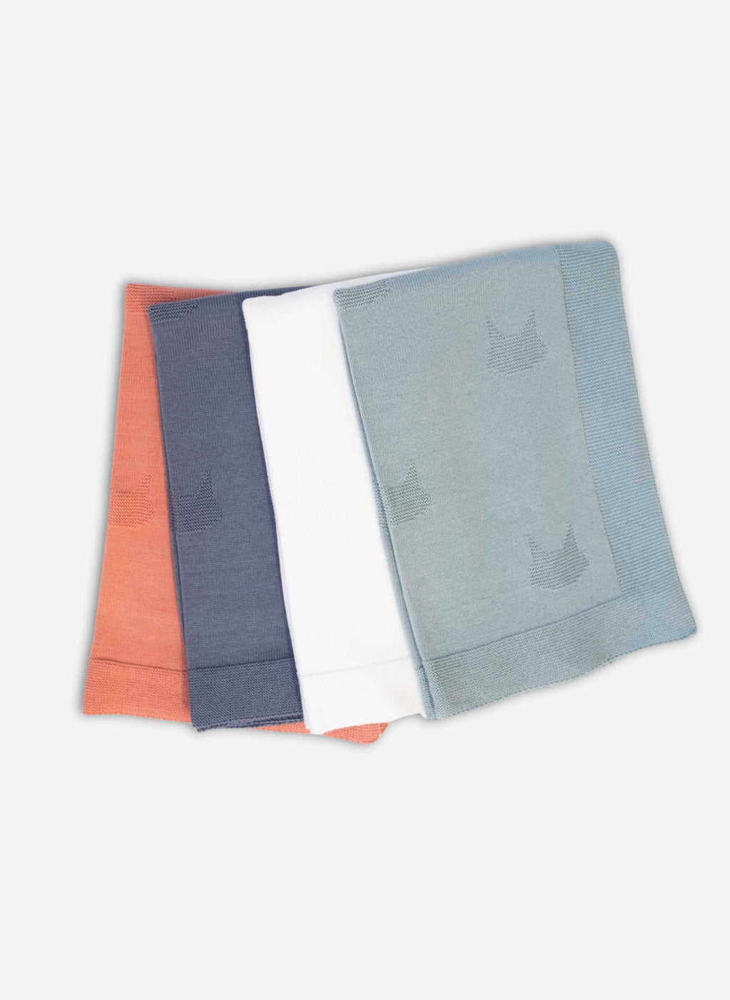 Couverture En Coton Petits Chats - Bleu Danube