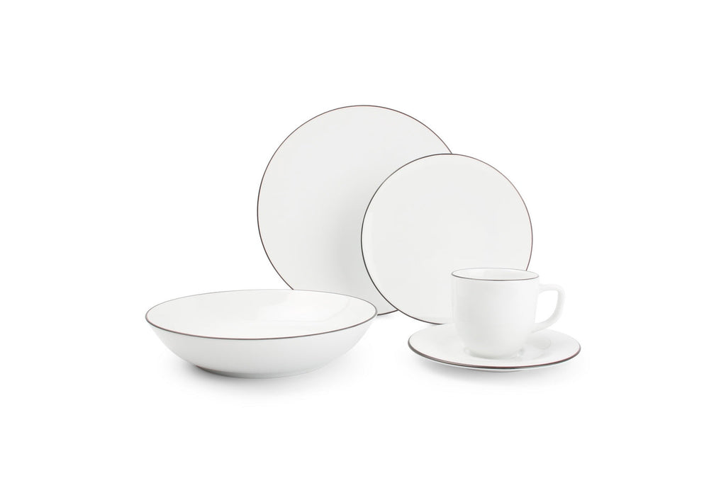 Puro - Service 20 Pièces - Porcelaine - Blanc