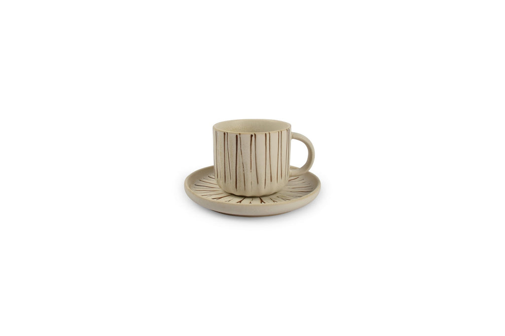 Orion - Set De 4 Soucoupes - Porcelaine - Blanc