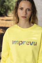 Le Sweatshirt Dario Arc En Ciel Jaune