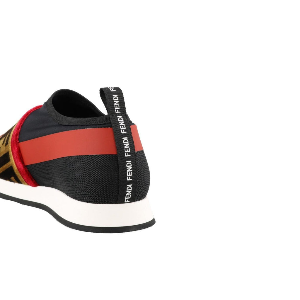 Baskets Fendi Logo - Black - Femme
