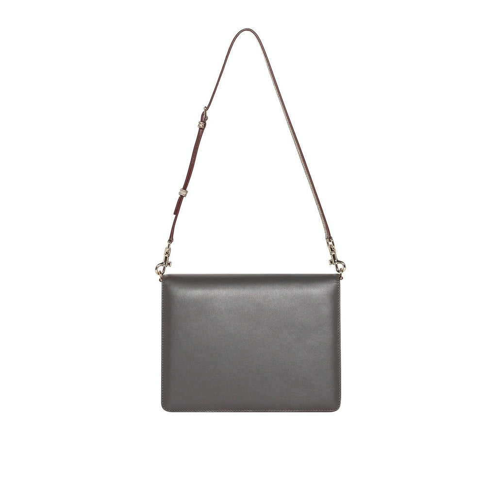 Dolce & Gabbana Leather Shoulder Bag - Grey - Femme