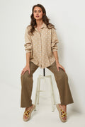Chemise Beige/Blanc - Femme