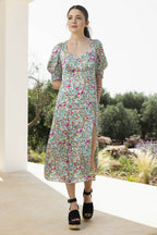 La Robe Reese Fleurs Bleues