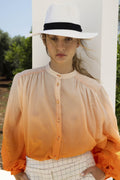 La Blouse Paola Tie And Dye Orange