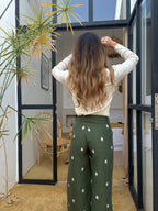 Pantalon Fluide Lola Kaki