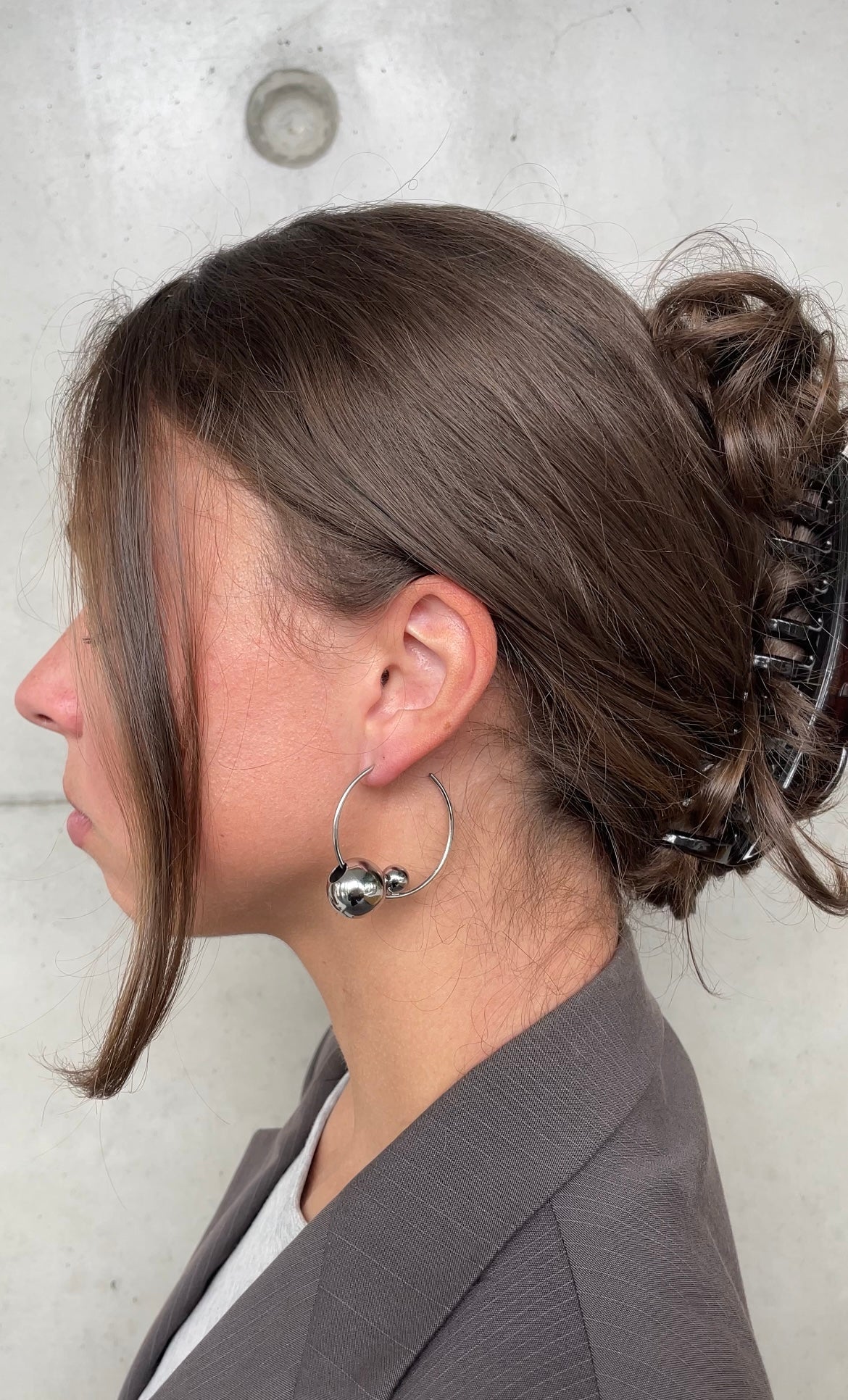 Boucles D'Oreilles Asymmetric Pearl