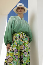 La Blouse Paola Tie And Dye Verte