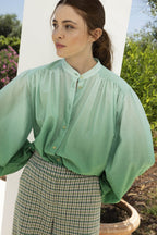 La Blouse Paola Tie And Dye Verte