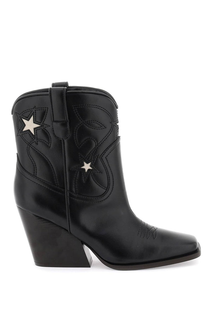 Stella Mccartney - Bottes Stella Mccartney Texan Ankle Boots With Star Embroidery