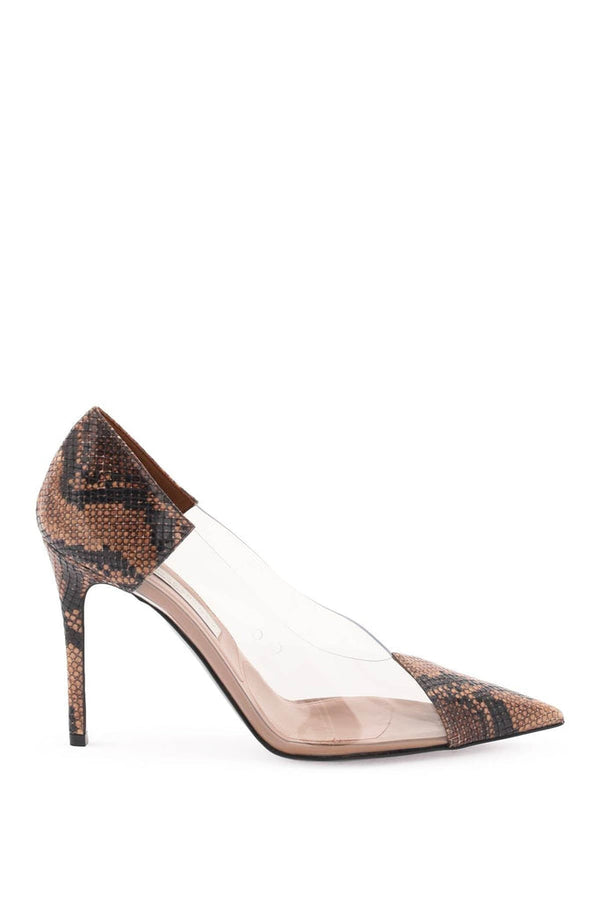 Stella Mccartney - Escarpins Stella Mccartney Python Print Transparent Pumps