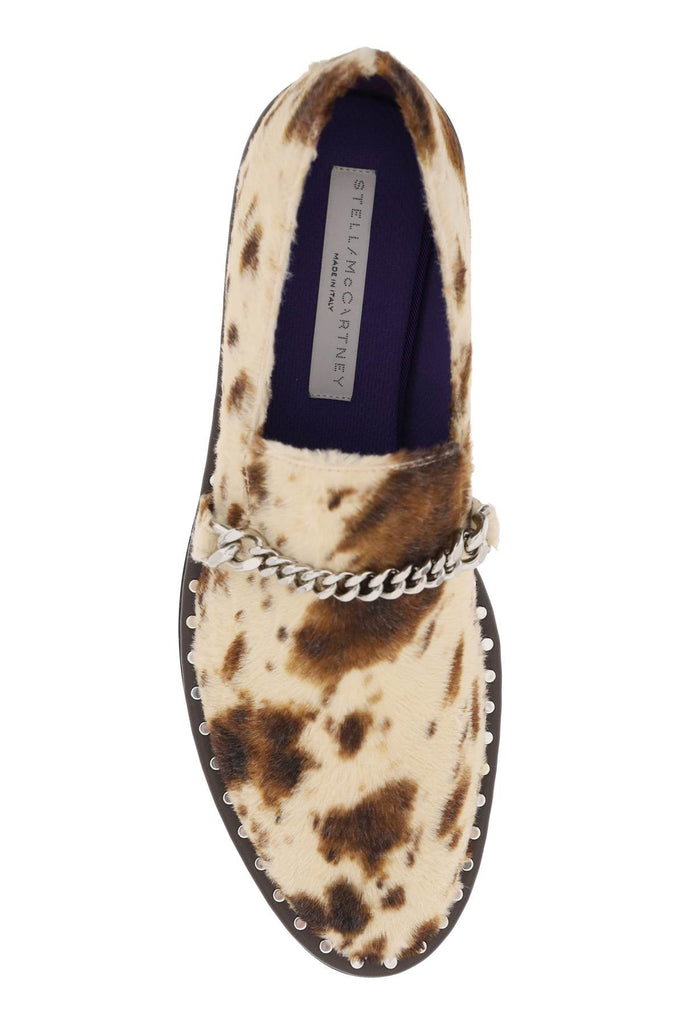 Stella Mccartney - Mocassins Stella Mccartney Falabella Loafers In Appaloosa-Printed Velvet