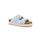 Sandales À Plateforme Bleu - Femme