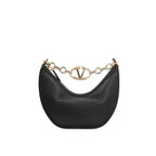 Valentino Garavani Gate V-Logo Leather Bag - Black - Femme