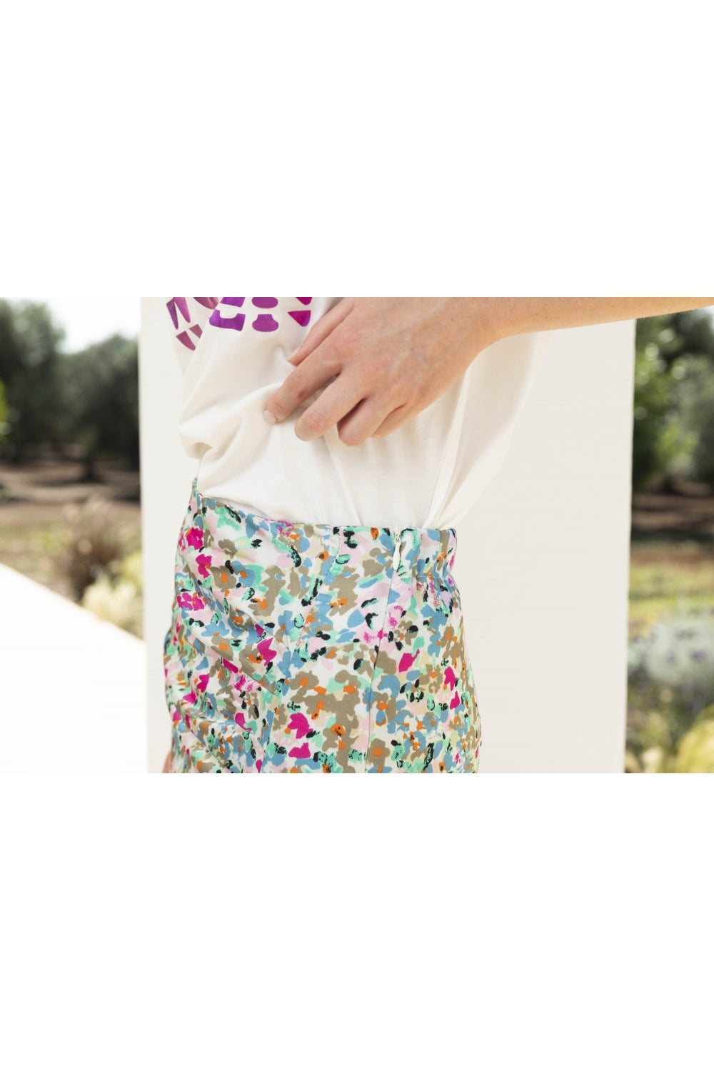 La Jupe Raffa Fleurs Bleues