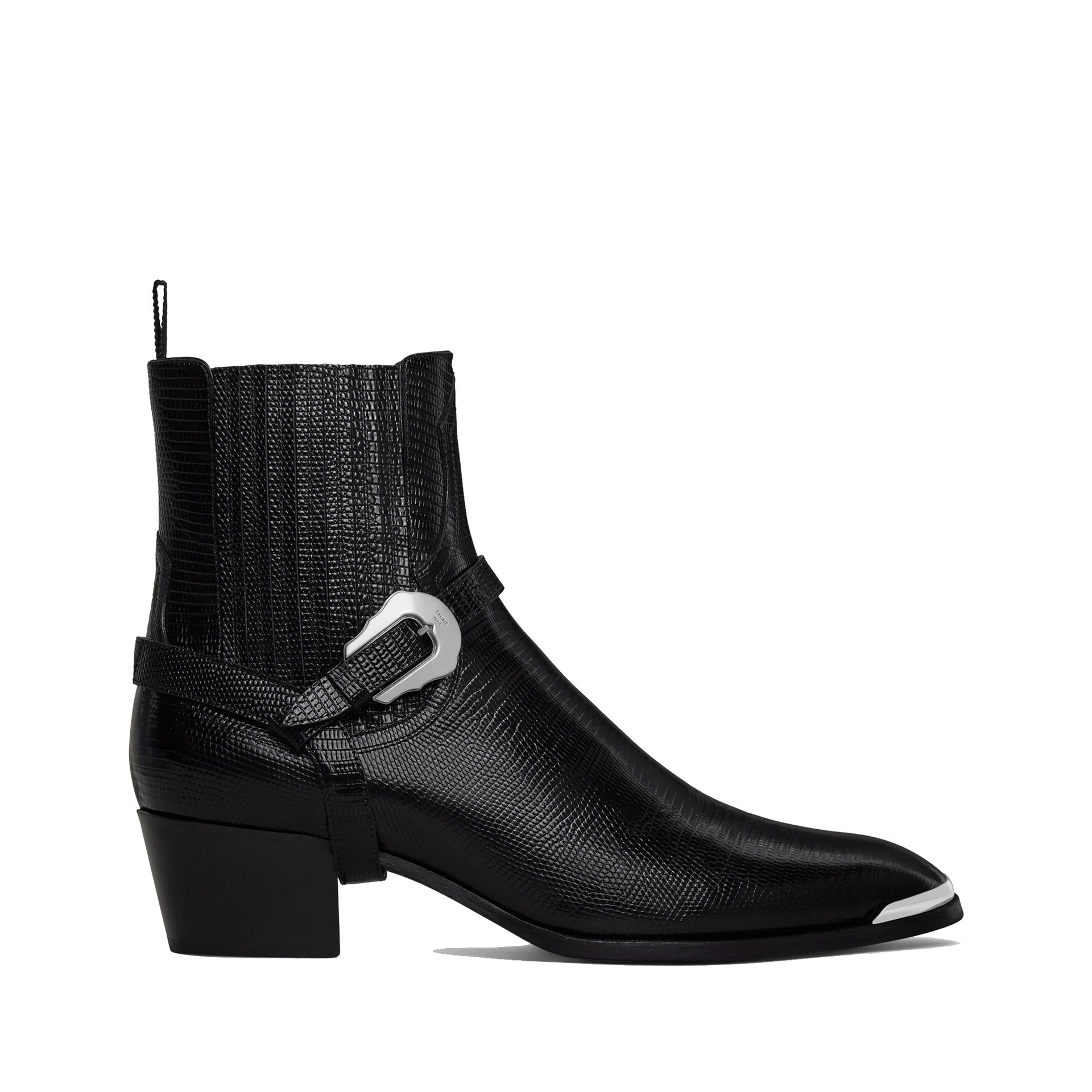 Bottes - Celine Western Chelsea Isaac Harness  - Black