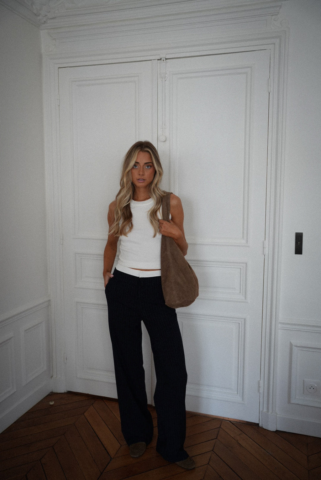Pantalon Rayé Honoryne - Marine