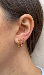 Boucles D'Oreilles Thin Classic Hoops
